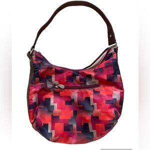 Baggallini Maria multicolor shoulder bag, zipped top, two zipped pockets